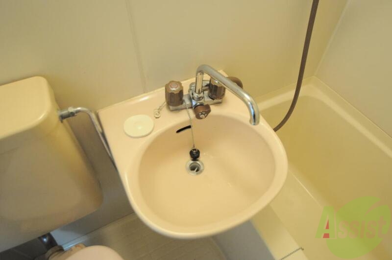 洗面設備　シャワーがあるのでお手入れも簡単です！