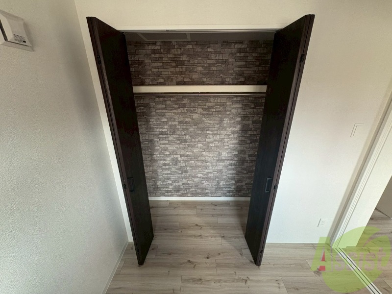 収納　洋室にはクローゼットがあるのですっきり片付きそうです。