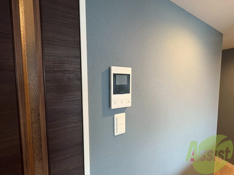 セキュリティ　モニタ付インターホンでセキュリティ面も安心です。