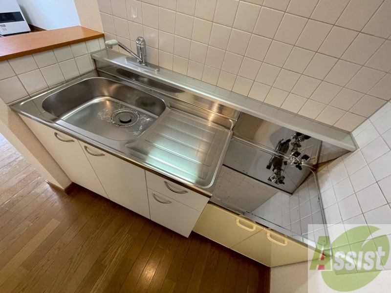 キッチン　清潔感がありお洒落なキッチンになっていました！