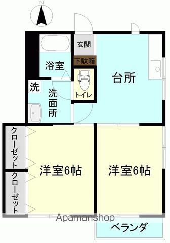 シガハイツXIの間取り写真