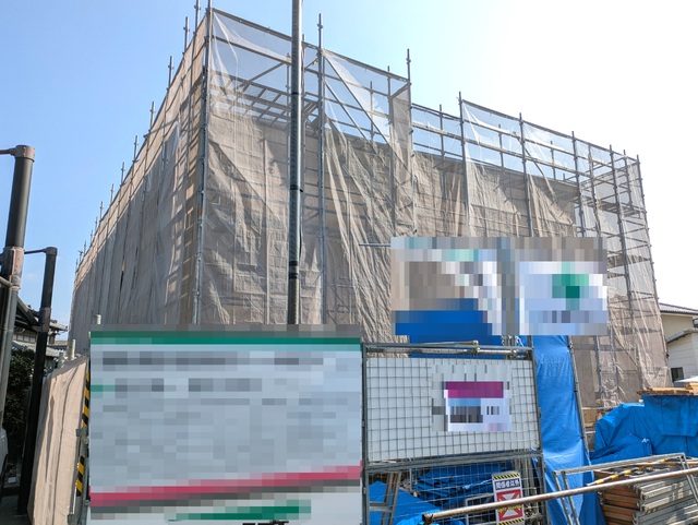 建物外観　建築中