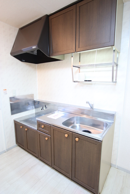 キッチン　ガスコンロ２口設置可能です★