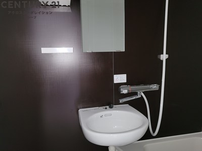 洗面設備　浴室内に洗面台があります