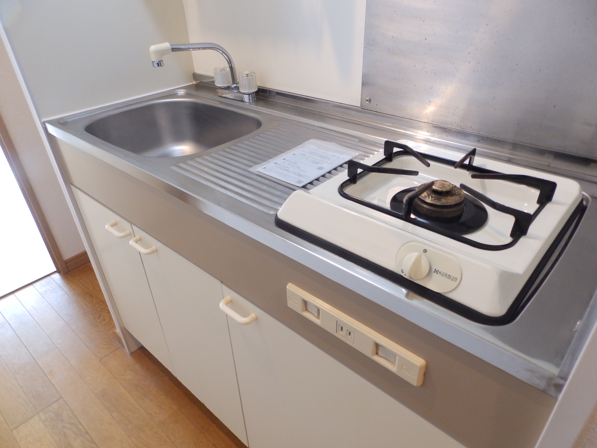 キッチン　広めで使いやすいガスキッチン