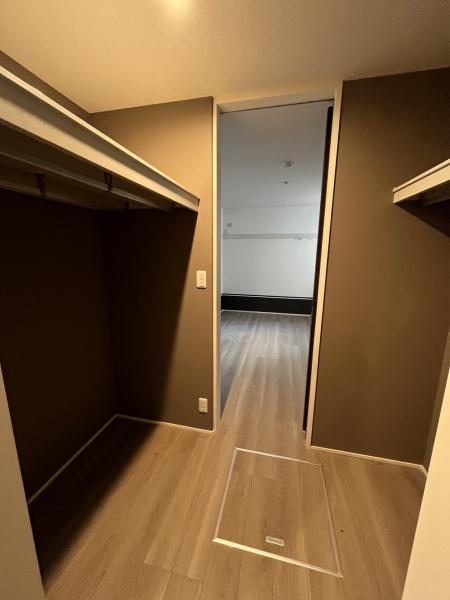 収納　ウォークインクローゼットです
