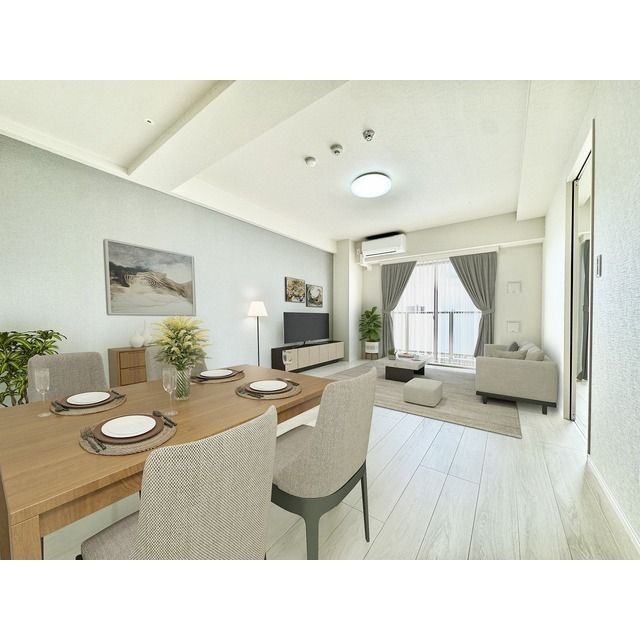 居室・リビング　家具・調度品等はCG 加工です。実際の賃貸住居 には含まれま