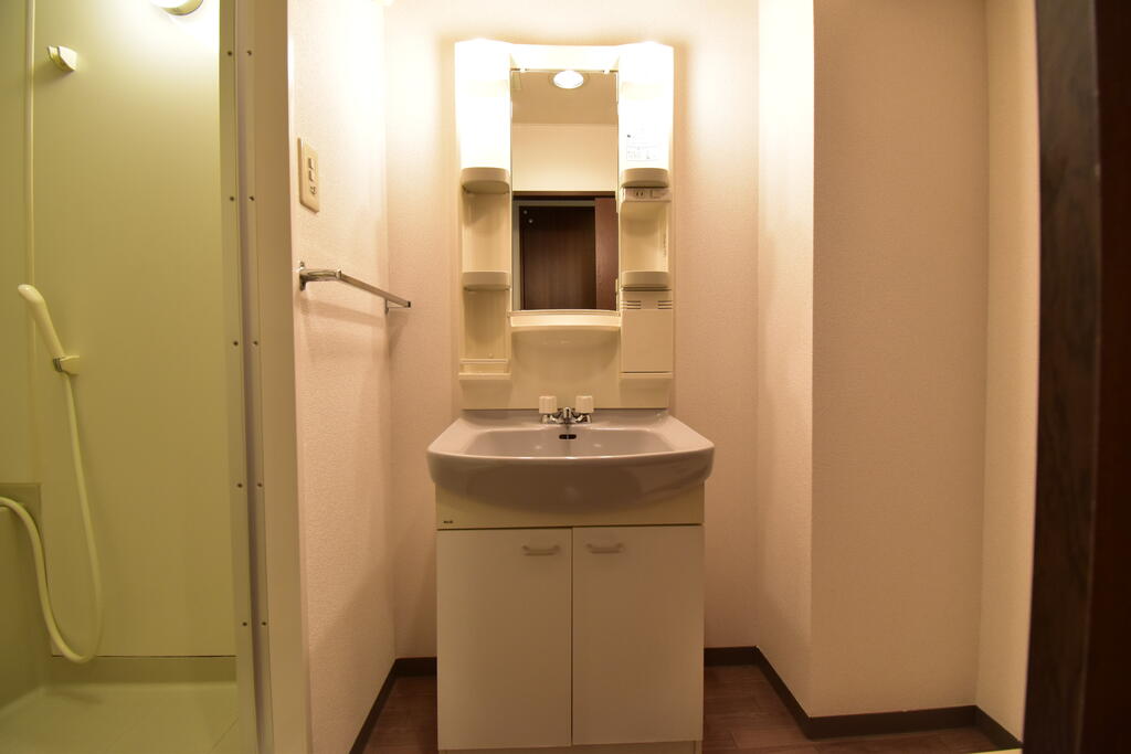 洗面設備　※同建物の別のお部屋の写真です。