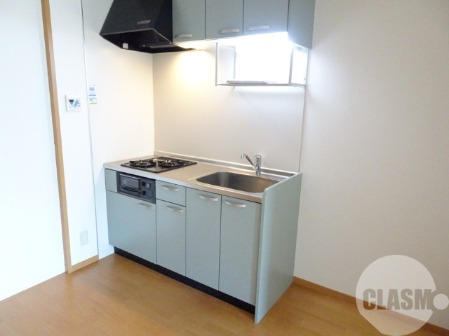 キッチン　２口コンロ＋グリル付きシステムキッチン♪