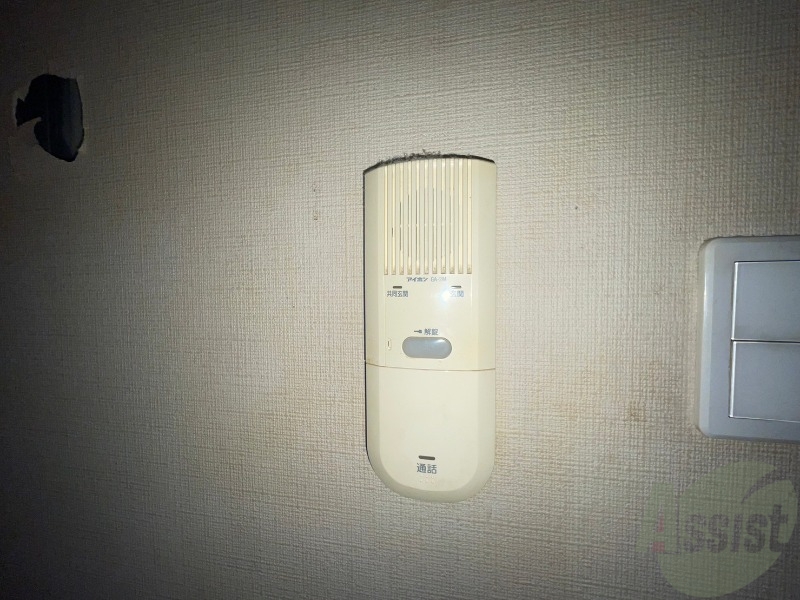 セキュリティ　インターホンです。来客者を確認できるので安心！