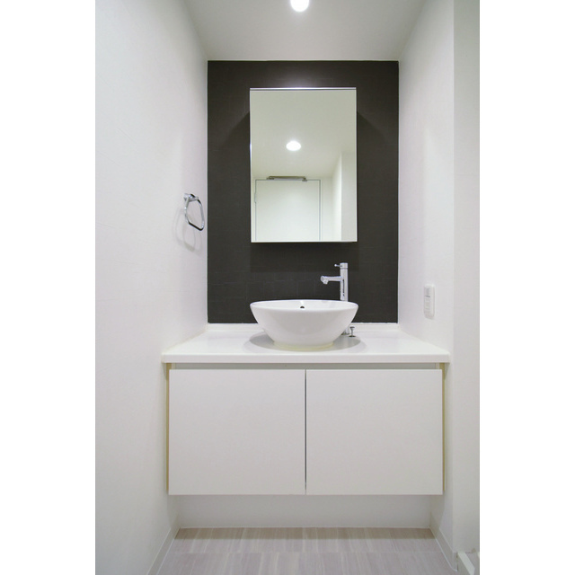 洗面設備　広い洗面スペース