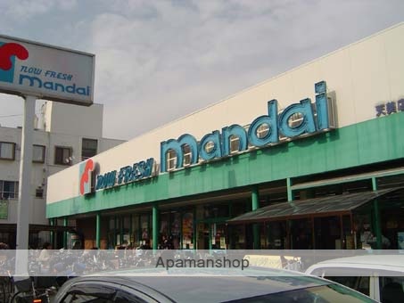 スーパー　（株）万代／天美店（スーパー）まで442m