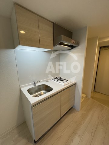 キッチン　アドバンス西梅田ビオス　2口ガスシステムキッチン