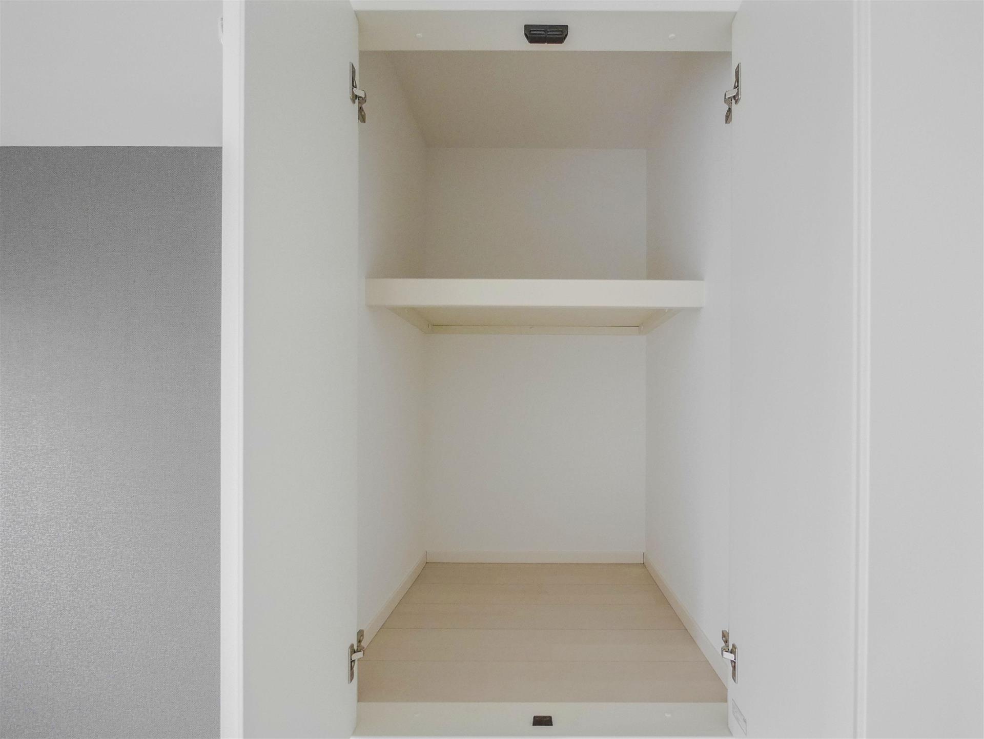 その他設備　サッと片付けられて空間を無駄にしない収納スペース