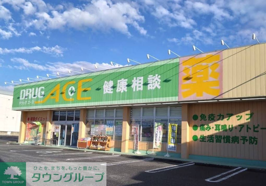 ドラックストア　ドラッグ・エース松山町店（ドラッグストア）まで100m
