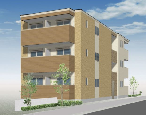 建物外観　こちら、外観パースです