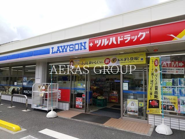 コンビニ　ローソン＋ツルハドラッグ 杉並和田店（コンビニ）まで71m