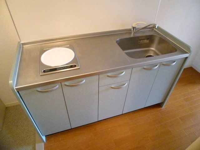 キッチン　１口コンロのシステムキッチンです。