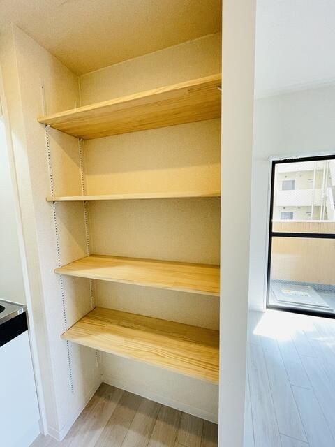 その他　棚付なので収納道具なしでも◎