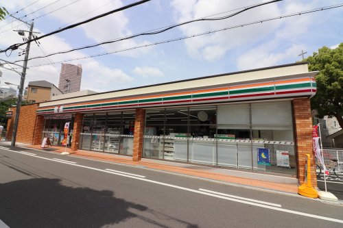 コンビニ　セブンイレブン 大阪蒲生1丁目店（コンビニ）まで489m