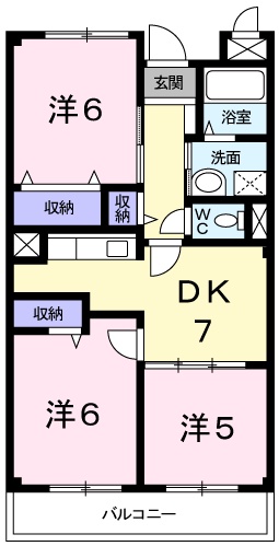 シャルマン今宿の間取り写真