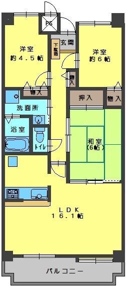 ライオンズステーションプラザ近江八幡 壱番館の間取り写真