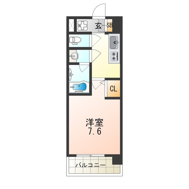 ＪＲ東西線 加島駅 徒歩1分 14階建 築12年の間取り写真