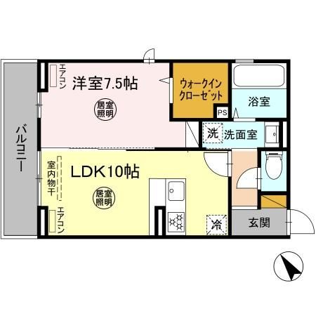 D-ROOM花園の間取り写真