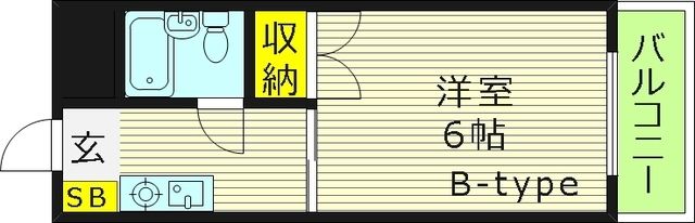 東洋プラザ蒲生の間取り写真
