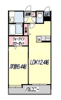 熊本電気鉄道 新須屋駅 徒歩10分 10階建 築9年の間取り写真