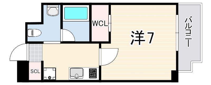 ユリシス新神戸の間取り写真