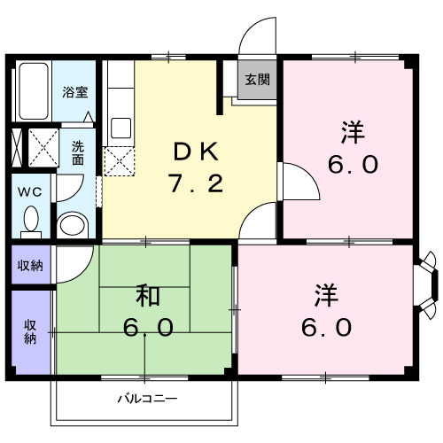 カーム山本Iの間取り写真