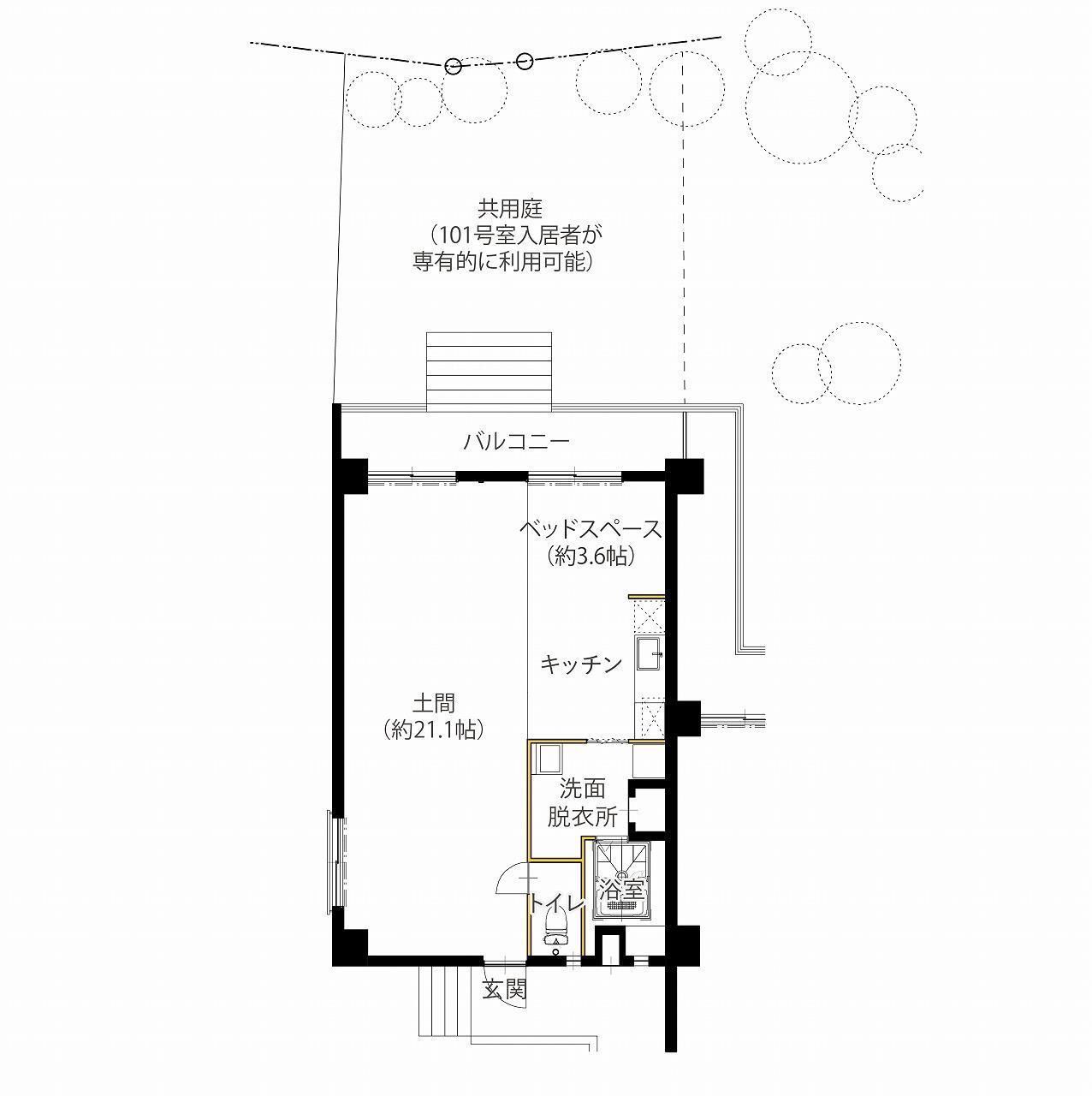 ＪＲ久大本線 南久留米駅 徒歩19分 4階建 築45年の間取り写真