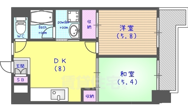 マンション桂の間取り写真