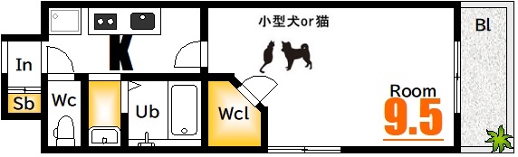 広島電鉄皆実線 比治山橋駅 徒歩10分 7階建 築8年の間取り写真