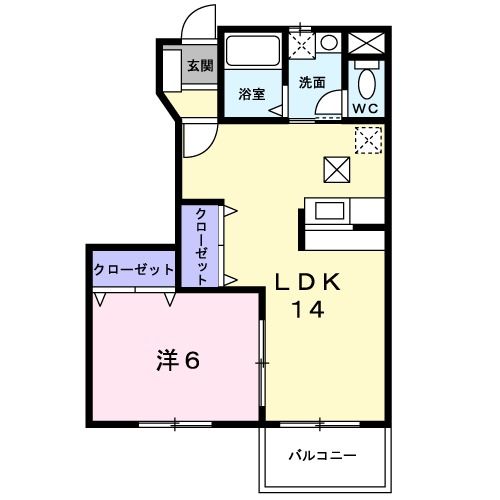 近鉄大阪線 二上駅 徒歩14分 2階建 築22年の間取り写真