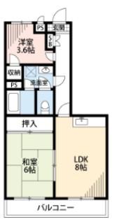 京王相模原線 京王稲田堤駅 徒歩4分 3階建 築38年の間取り写真