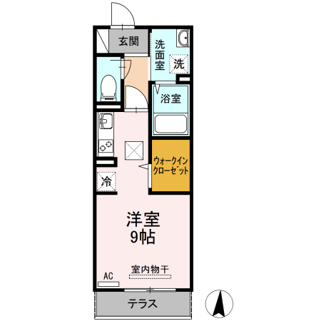 ＪＲ山陽本線 福山駅 徒歩12分 3階建 築9年の間取り写真