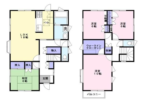 ＪＲ武蔵野線 南流山駅 徒歩15分 2階建 築31年の間取り写真