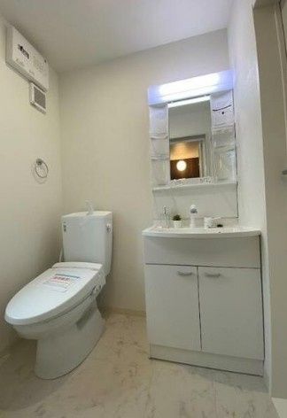 洗面設備　同施工参考写真となります