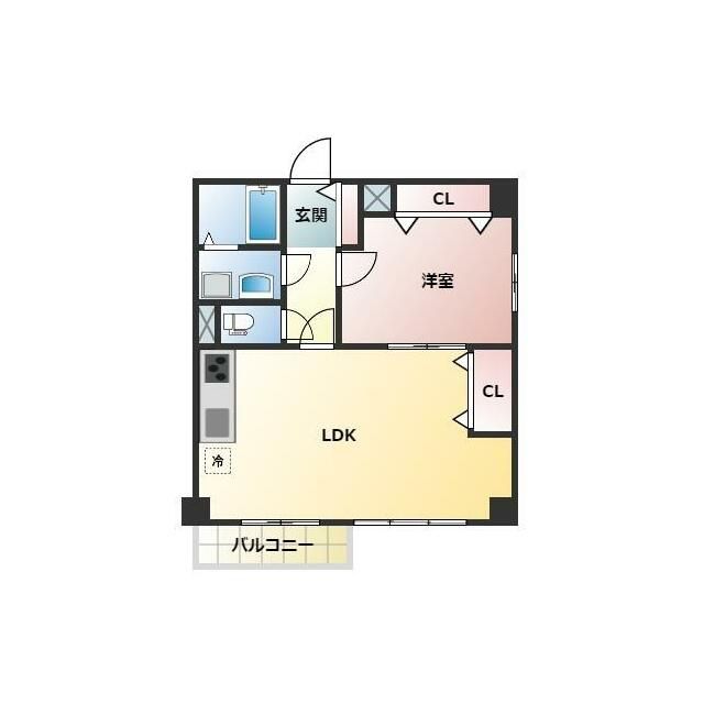 東急東横線 新丸子駅 徒歩11分 5階建 築30年の間取り写真