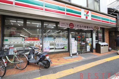 コンビニ　セブンイレブン台東谷中3丁目店（コンビニ）まで115m