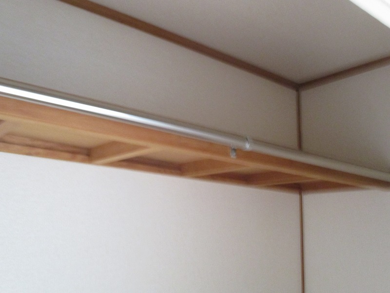 収納　１間収納にはハンガーパイプ付！