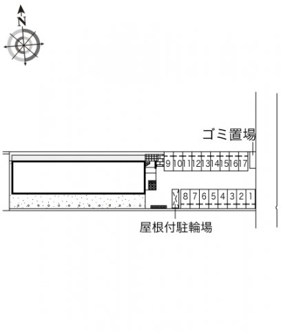 【北九州市小倉北区東篠崎のマンションの駐車場】