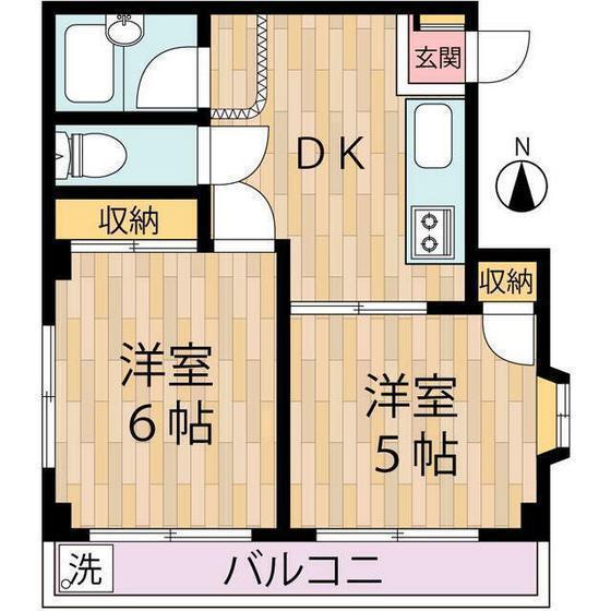 土屋ハイツの間取り