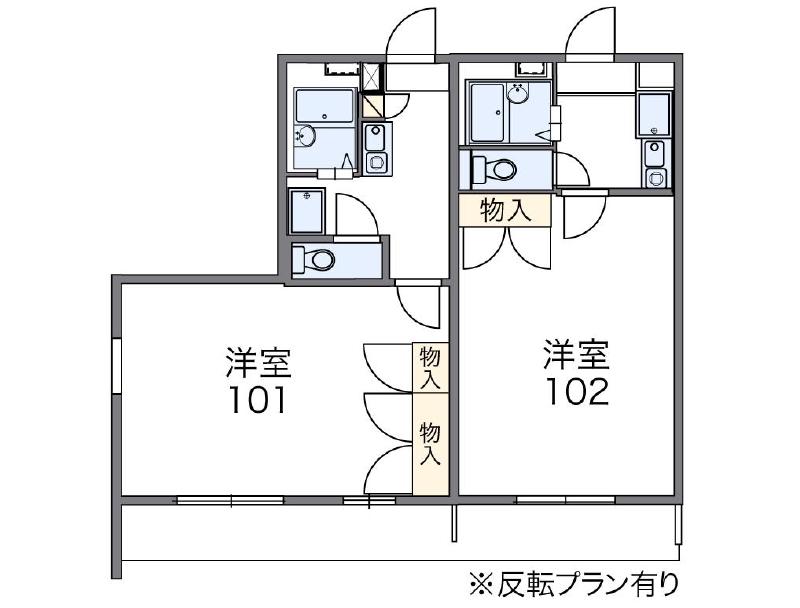 レオパレス喜多荘の間取り