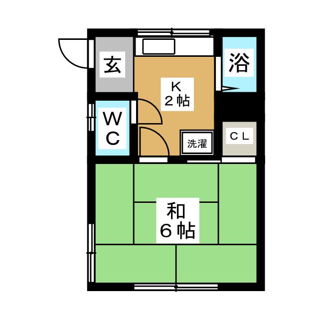 福岡アパートの間取り