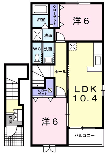 花巻市諏訪　築18年の間取り