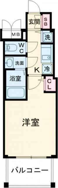兵庫県神戸市中央区相生町５の賃貸マンションの間取り