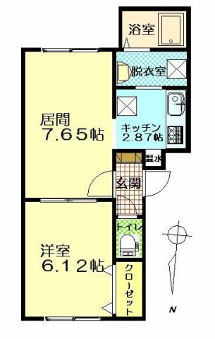 リバティ西富の間取り